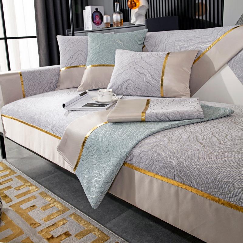 

Nordic High-End Simple Chenille Sofa Cushion, Universal Fabric For All Seasons, Non-Slip Seat Cushion, Fashionable Sofa Cover Towel 90*70cm