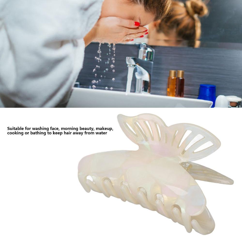 Butterfly Shape Hair Clamps Strong Hold Butterfly Hair Clips For Women Hair Claw Clips Daily Use