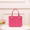 Macaron EVA Portable Washable Pet Basket - Lightweight and Large Capacity Storage Bag for Outdoor Use