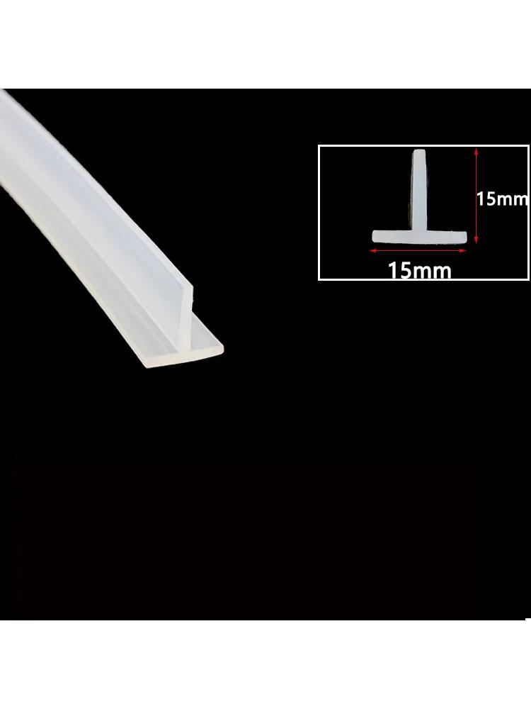 T-förmiges Silikon-Dichtungsband Gummi-Wetterleistenschutz T-Typ Rinnenabdeckung Dekorative Küchenschlitzleiste Wasserdicht Hitzebeständig