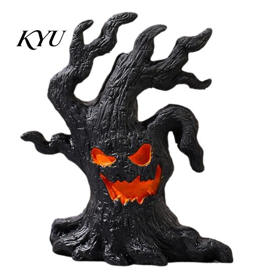 Realistic Tree Monsters Sculptures Halloween Miniature Demons Ornaments, Resin Micro Landscape Figures, Dark Gift for Handicraft Lovers Forest