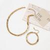 Colorfast Stainless Steel Jewelry Set: Summer Necklace & Bracelet for Women