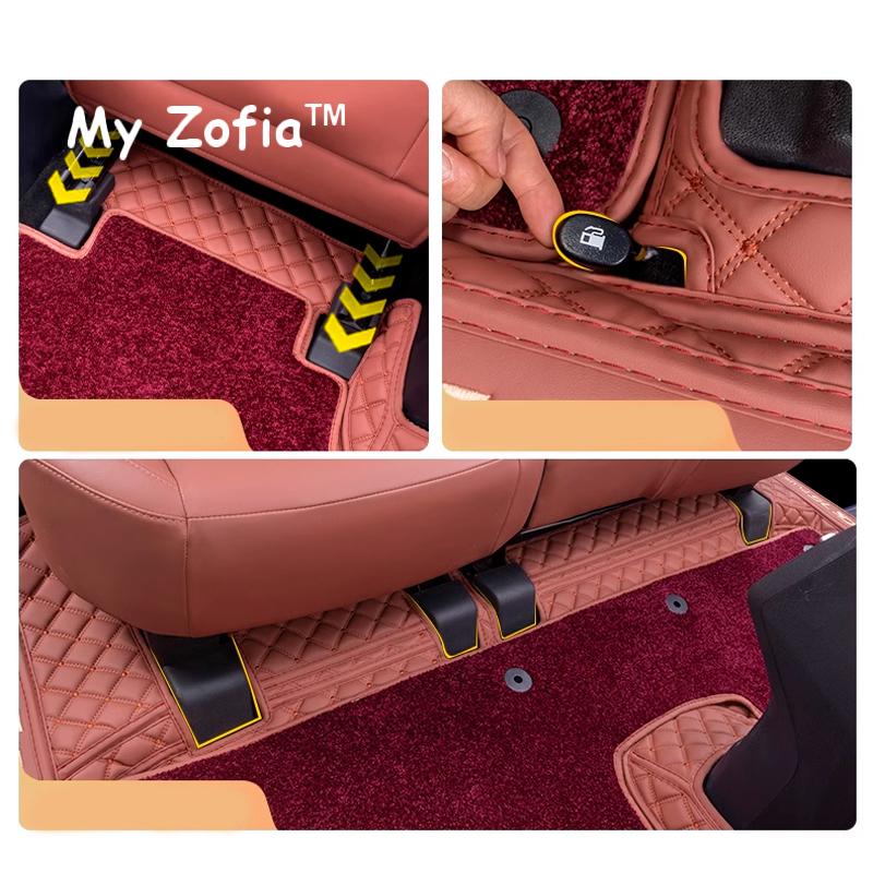 For Changan CS75 Plus Gen III 2025 2026 Car Styling Floor Mats Double Layer PU Leather Foot Pad Interior Floorliner Accessories