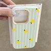 Phone Case For iPhone 17 Pro Max 16 15 14 13 12 11 Pro 14 15 Plus 17 Air Lemon Stripe Pattern Shockproof Silicone Soft Cover