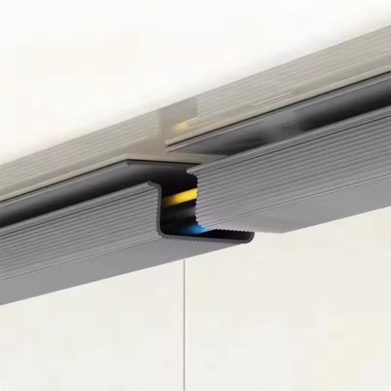 1pc Under-Desk Cable Organizer 40cm Self-Adhesive Cable Management Cables Raceway For Home and Office