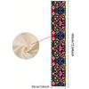 1pc Festive Linen Table Runner, Colorful Mexican Festival Design Tablecloth, Suitable For Home Dining Room And Restaurant, 13"X72"/33cm*183cm