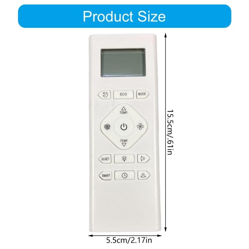 Ergonomic Air Conditioning Remote Controller Durability ABS Construction Long Ranges