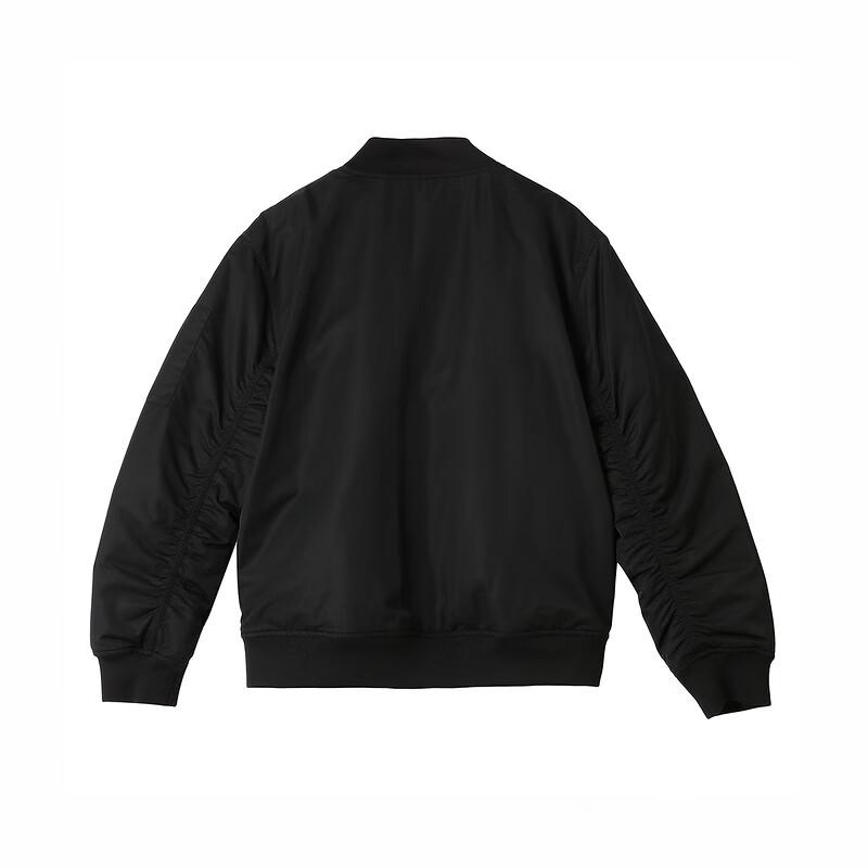 Puma Flight Retro Loose Solid Color Warm Cotton Jacket Unisex Jacket Black 689589-01