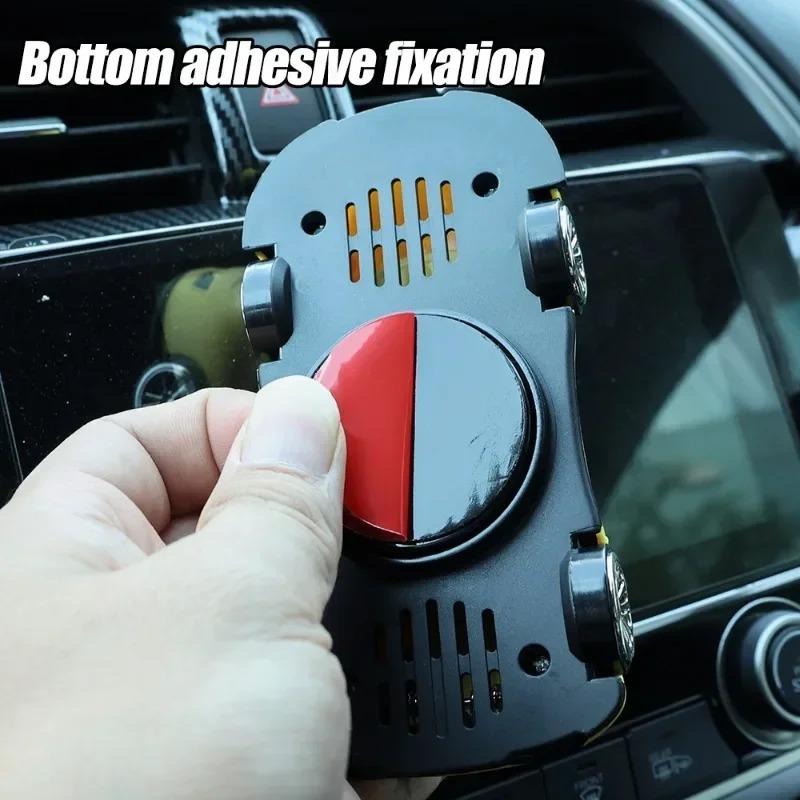 Support de téléphone portable modèle de voiture Rotation à 360 degrés Multifonctionnel Tableau de bord Support de navigation GPS Ornements modèle voiture de sport