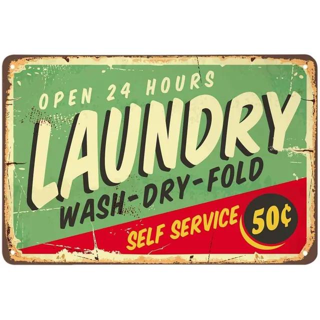 Vintage Metal Tin Signs Plaque Laundry Room Man Cave Home Cafe Bathroom Club Bar Wall Decor Retro Iron Painting Art Posters