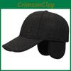 Letters S Embroidery Men Ear Protection Warm Outdoor Running Shade Breathable