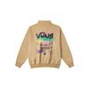 Vans Logo Letter Stand Collar Long Sleeve Sweatshirt Unisex sweatshirt Light-Brown VN000KCZ4MG