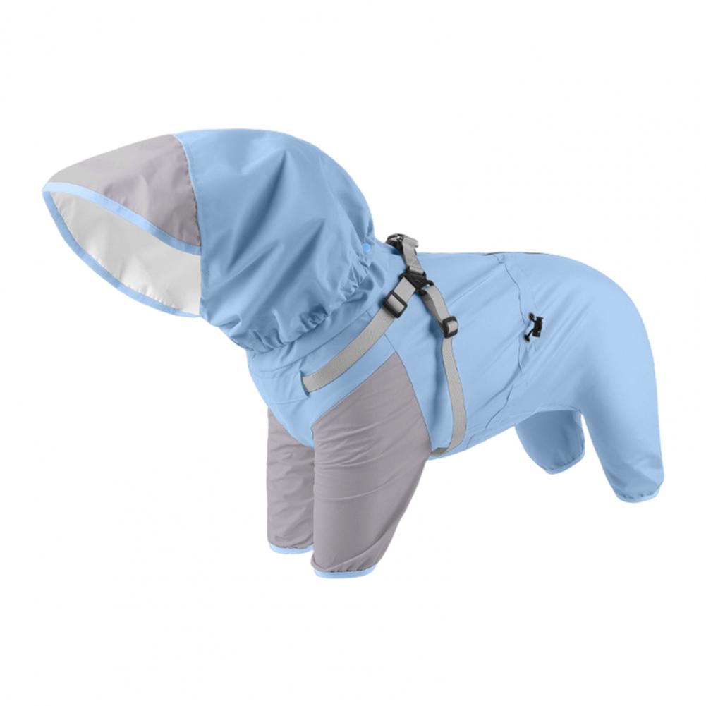 Dog Raincoat with Spiral Elastic Feet Removable Hood Dog Rain Jacket Hooded Waterproof Dog Raincoat for Small to Pets for Medium
