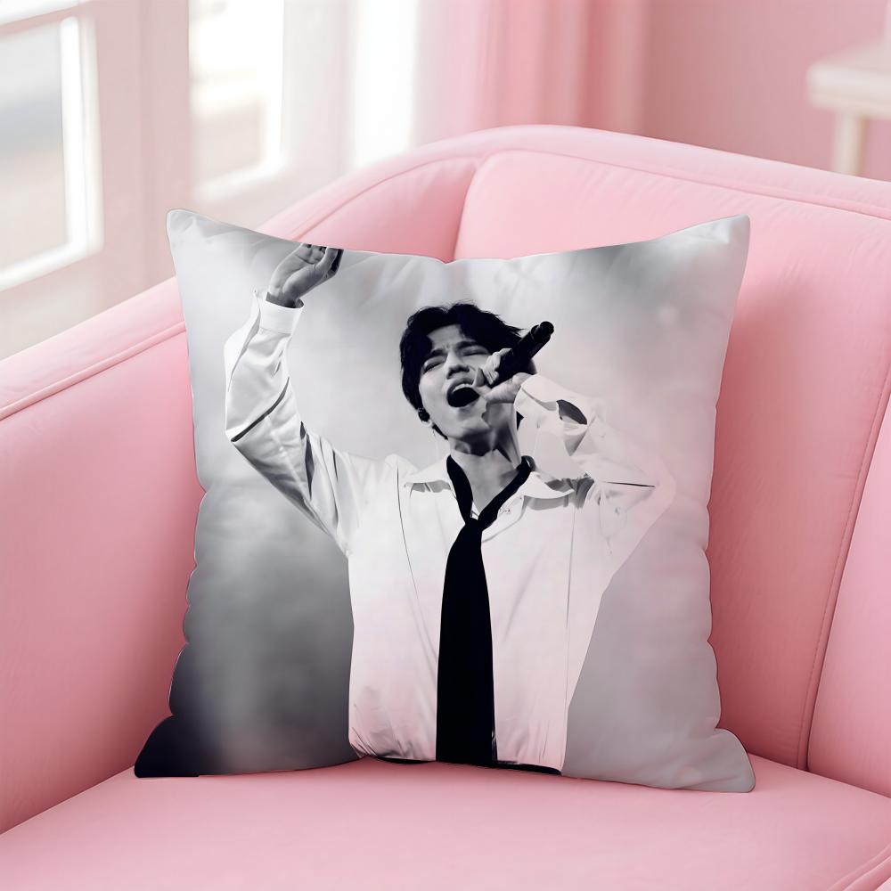 D-Dimash K-Kudaibergen Singer Cushion Cover Comfortable Reversible Pillow Cover Ideal for Car Sofa Bedroom & Beyond