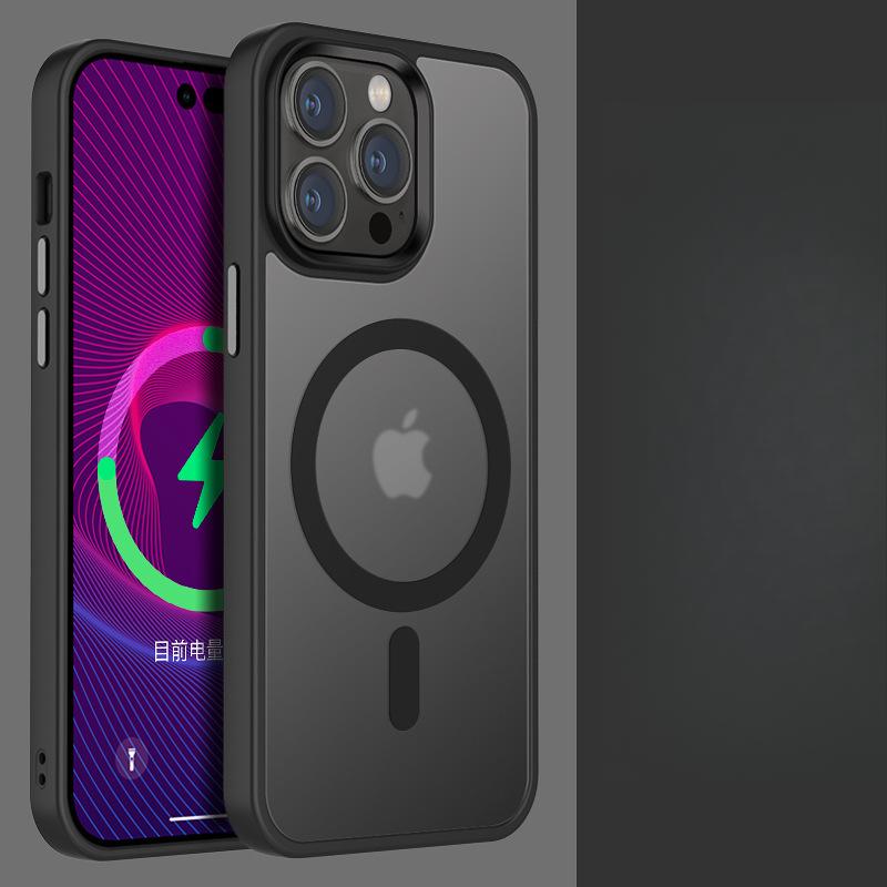 

Apple 16 Приятный для кожи Magsafe Сильное магнитное притяжение Подходит для IPhone 15pro Матовый чехол для мобильного телефона 13/14 Silen Max iPhone16