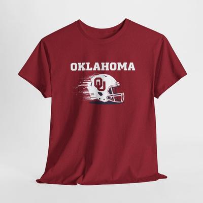 T-shirt Unisex Cotone Pesante Football Oklahoma, Maglietta per tifosi sportivi, Giorno della partita.