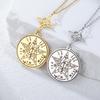 Dawapara Tetragrammaton Pentagram Necklaces Witches Knot Pendant Wiccan Protection Amulet Stainless Steel Jewelry