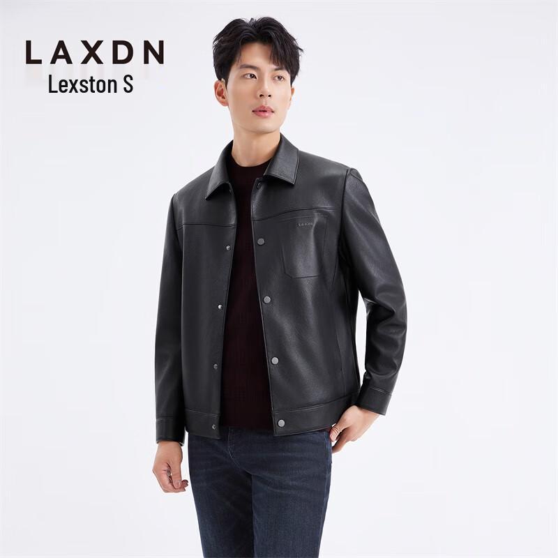LAIXINGDUO Men's Business Casual Faux Leather Jacket