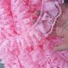 6cm Wide Single Layer Pleated Tulle Lace Fabric DIY Doll Pettiskirt Pet Clothing Skirt Curtain Home Textile Sewing Decoration