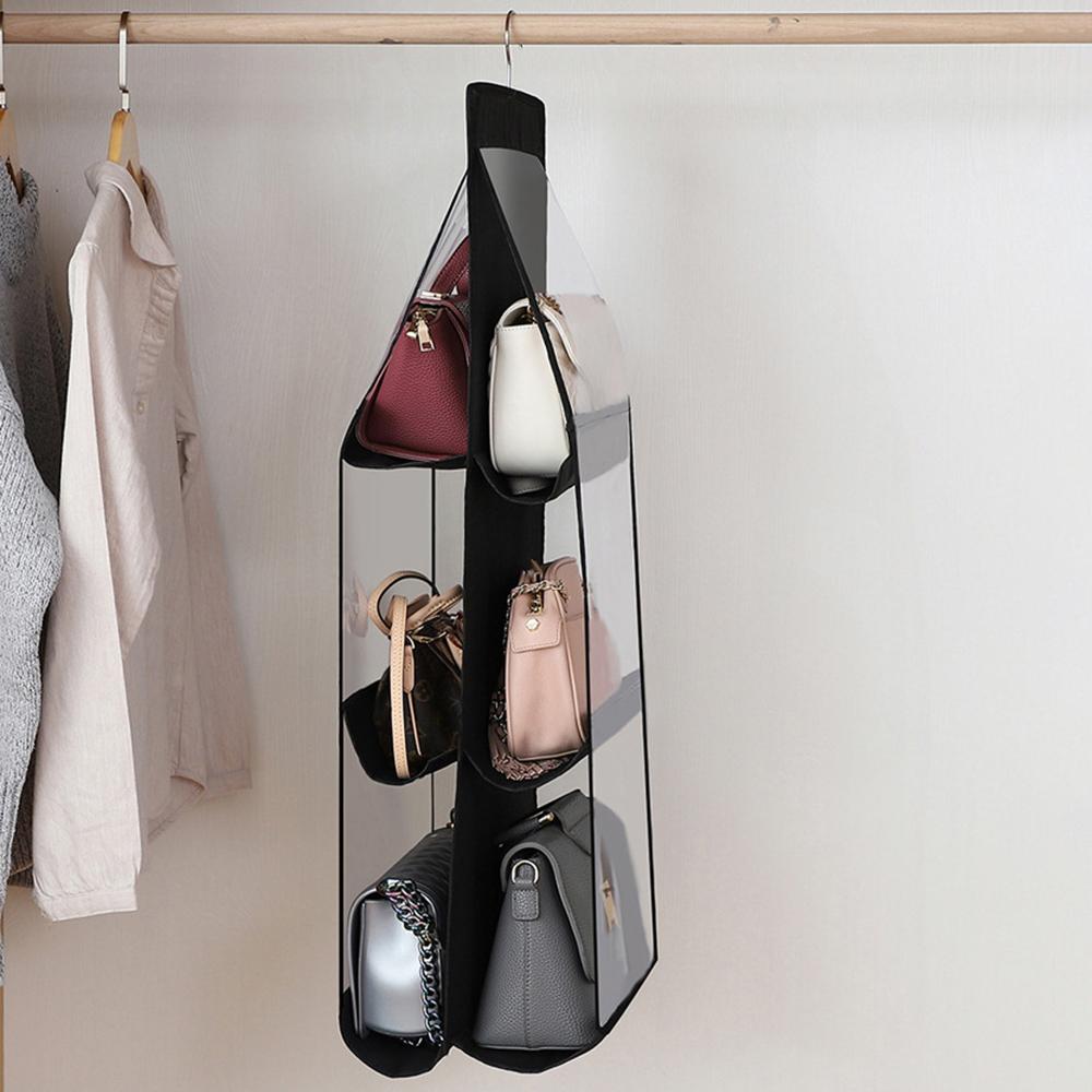 Bag Storage Hanging Bag Hanging Transparent Storage Bag Bedroom Wardrobe Storage Dustproof Bag