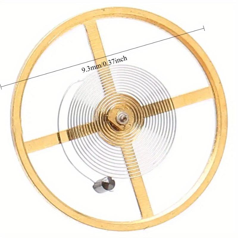 1 st Klocka Balanshjul Reservdel Klockverk Balanshjul Full Sväng med Spiralfjäder för Urmakare Klockreparation