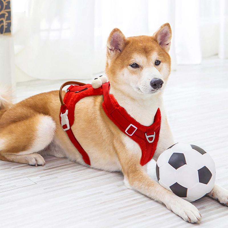 Adjustable Pet Leash Vest Style Dog Chest Harness Large Dog Chest and Back With Traction Rope Set For Large Dog Outdoor Supplies