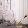U-Shaped European Crystal Glass Red Wine Decanter