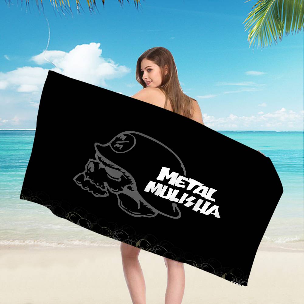 M-Metal M-Mulisha Microfiber Printed Beach Towel Mountain Climbing Yoga Beach Swimming Running Absorbent Soft Towel