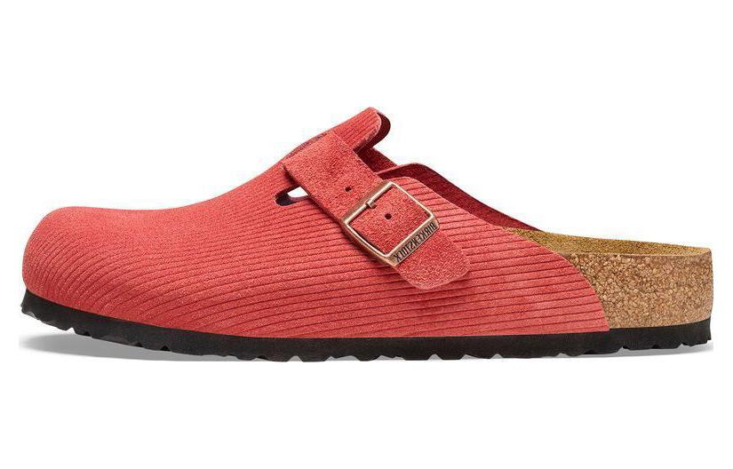 Бостон Birkenstock Замша Тисненая Вельвет Узкий Сиенна Красный 1026167 37