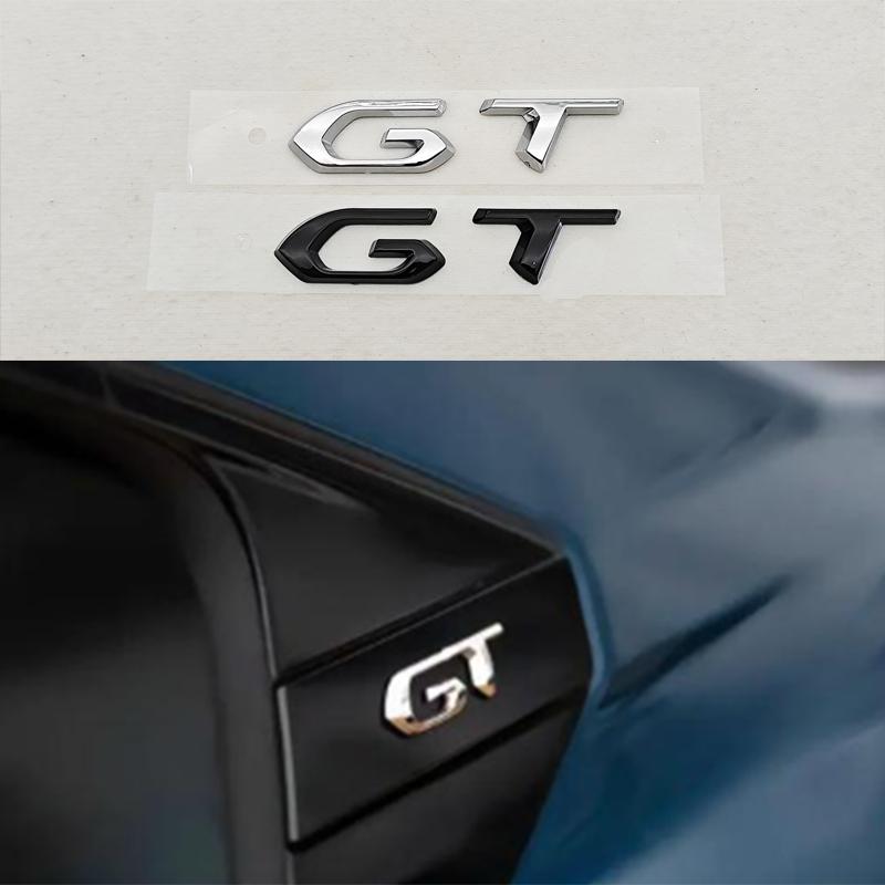 3D ABS Car Letters Logo GT Emblem Trunk Badge For  208 2008 201 206 508 5008 207 408 4008 3008 308 GT Sticker Accessories