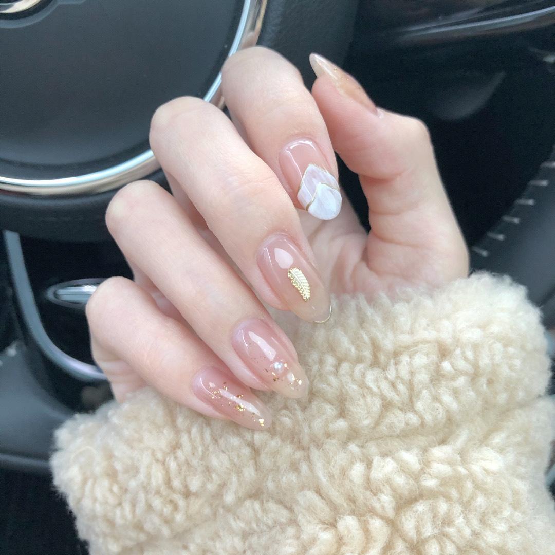 

Naked Hill Feather Wear Nail Finished Fake Nail Nail Patch Nail Patch Waterproof Removable Nail Patch