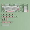 134PCS OEM Height Two Color Injection Green and White PBT Keycaps for Mechanical Keyboard Enthusiasts