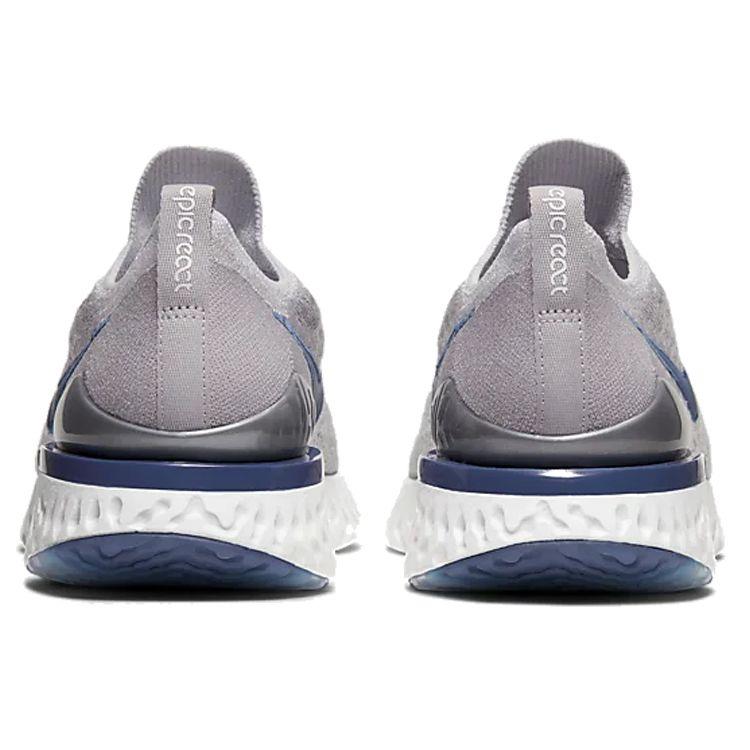 Nike Epic React Flyknit 2 Vast Grey Coastal Blue Men Sneakers Atmosphere BQ8928-015
