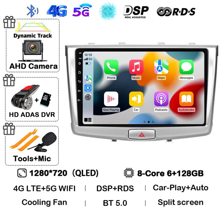 Android 14 Carplay Auto WIFI+4G For GREAT WALL Hover Haval H6 2016 2017 2018 Car Radio Multimedia Player Navigation Stereo GPS