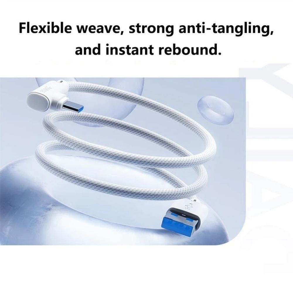 1.11/1/1.1/1/1M USB C Cable 111W 11A Super Fast Charging 91 Degree Elbow Data Cable for Samsung Huawei iPhone Charging USB Wire