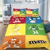 Exquisite 3D M&M Wallpaper Chocolate Digital Printing Bedding Set Duvet Cover Comforter Bed Adult Girls Boys Gift