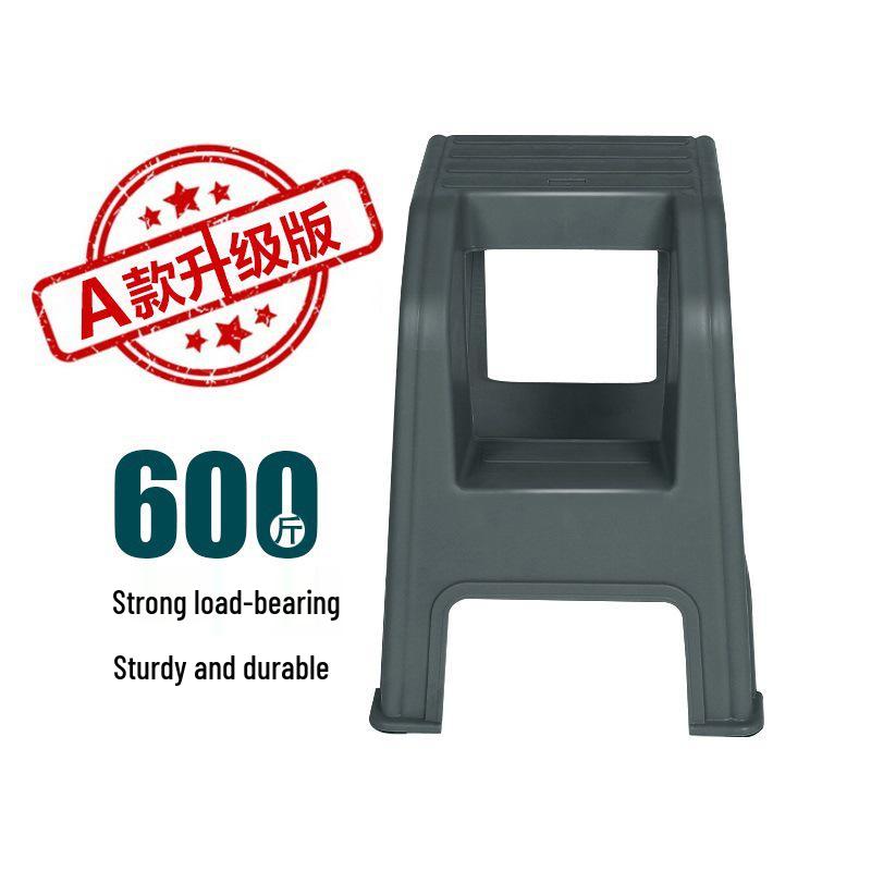 Multifunctional Two-Step Plastic Ladder Stool for Household Use