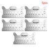 2/5/10Pcs Stainless Steel Bolt Gauge Thread Checker Flat Double-Sided Screw Measuring Device For Pattern Jewelry Watch
