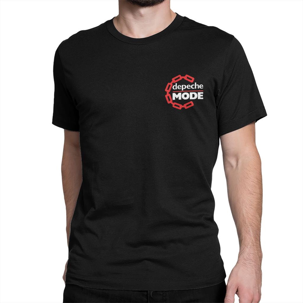 Oversize T-shirt Letni Elektroniczny Rock Depeche Cool Mode Koszulki Czysta Bawełna T-shirt Męski Duży Rozmiar Krótki Rękaw Koszulki