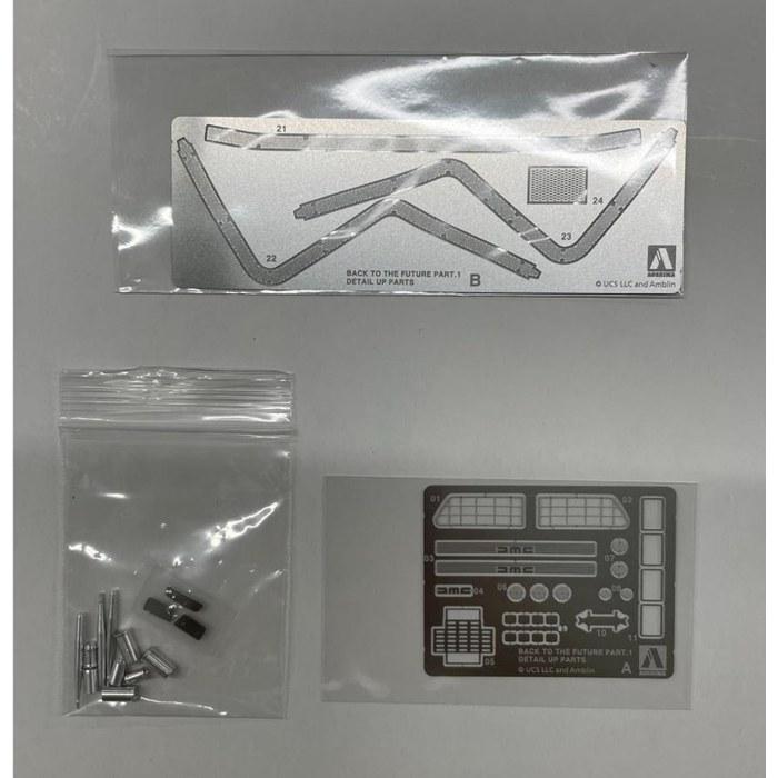 AOSHIMA Movie Mechanics Back To the Future Time Machine Detail-Up Parts 1/24 Scale Model Parts, Molded Color
