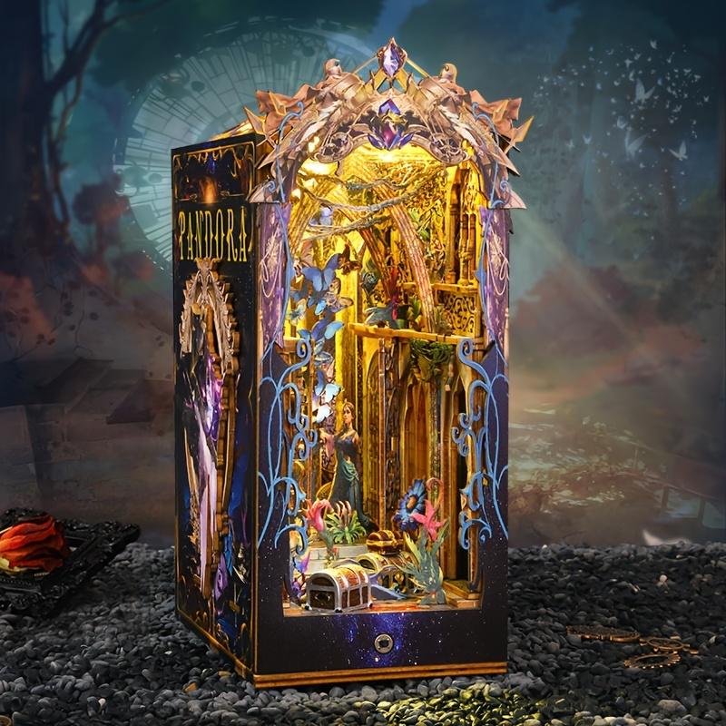 

1 шт., Набор для сборки книжного уголка «Сделай сам», Набор для сборки модели, Декор для книжной полки, Домашний декор Микромодель, Идеальный подарок для подростков и взрослых