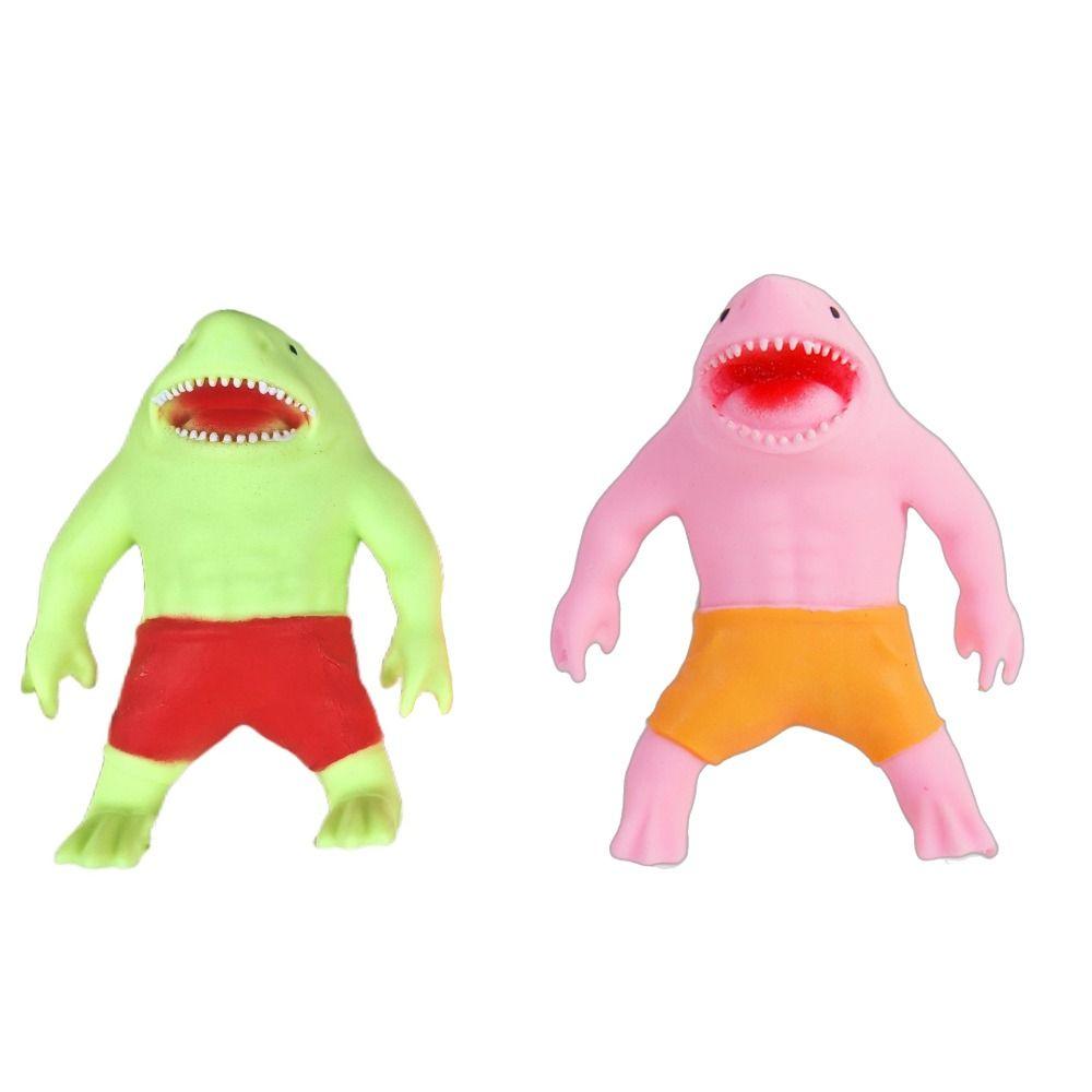 Elastic Shark Squeeze Toy Slow Rebound Sharkman Relax Toys Shark Fidgeting Toys Practical Jokes