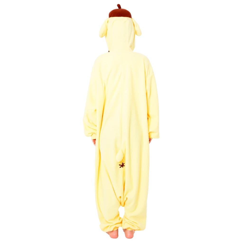 SAZAC Character Fleece Kigurumi, One Size Fits All, Sanrio Pompompurin