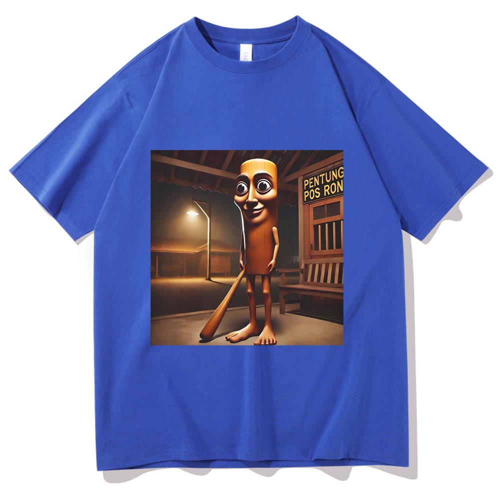 Tung Tung Tung Sahur Funny Baseball Bat Mugshot Tshirt Male Aesthetic Streetwear Men Women Casual Humor Short Sleeve T Shirts