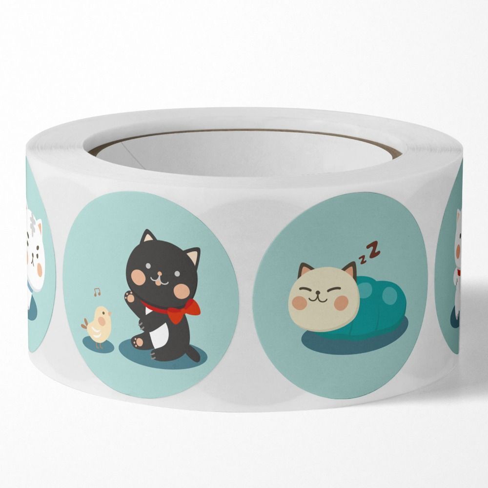 Cute Sticker Roll 1 Inch Label Party Decoration Label Stickers  Home
