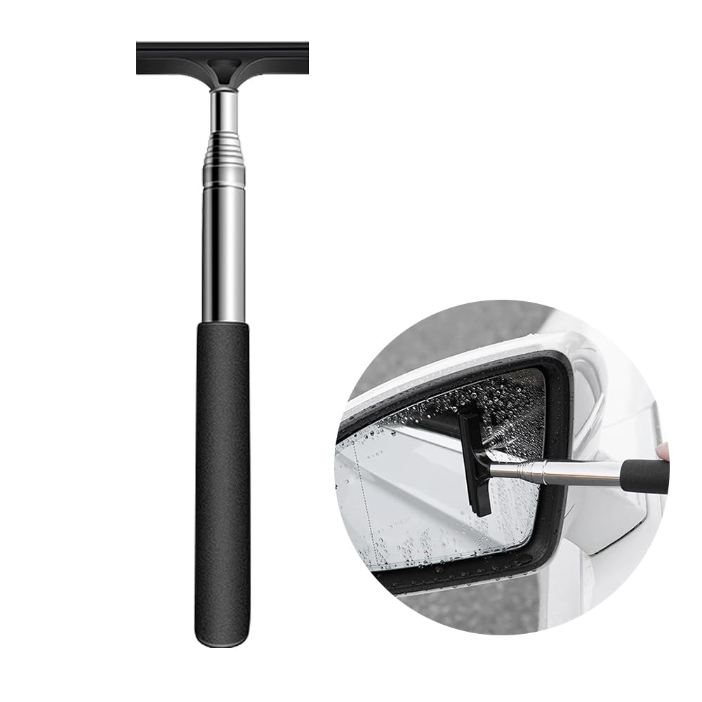 Car Wash Squeegee Car Wash Wiper Draining Wiper Car Retractable Rearview Mirror Glass Wiper