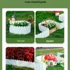 Plastic Garden and Flower Bed Edging Fence: Small Railing for Vegetable Gardens and Lawns