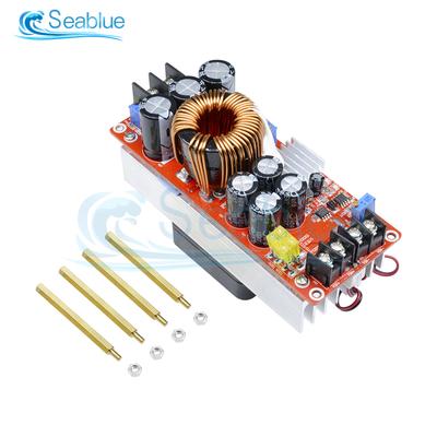 DC-DC 1500W 30A Voltage Step Up Boost Converter CC CV Power Supply Module Step Up Constant Current Module 10-60V To 12-97V Fan