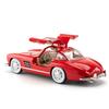 1/24 Mercedes-Benz 300SL Vintage Diecast Alloy Miniature Toy Car Model Pull Back Sound Light Classical Collection Gift for Boy