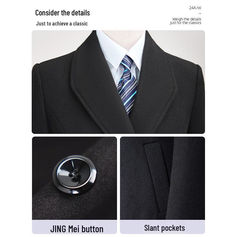 TLLOMAN Women's Elegant Padded Wool Blend Coat